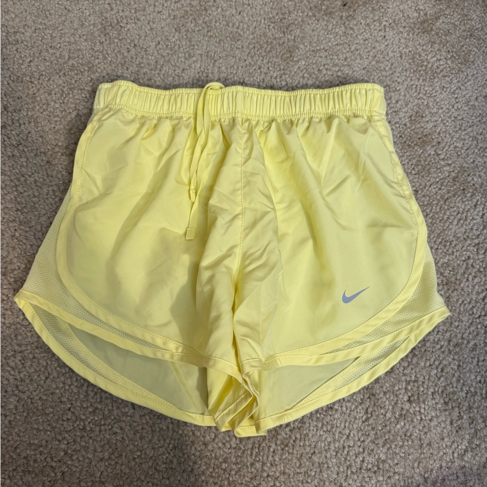 Nike Women's Yellow Running Shorts